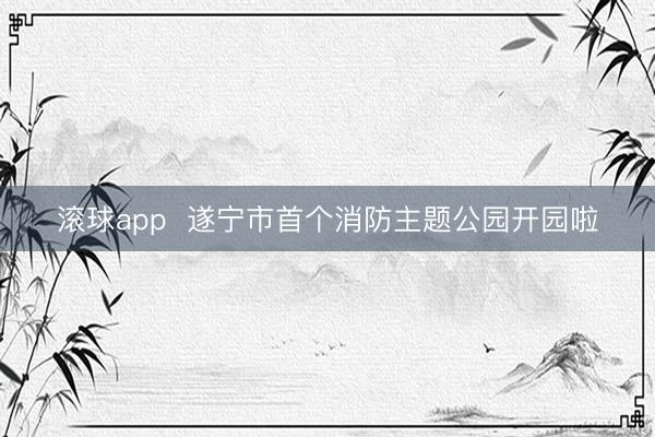 滚球app 遂宁市首个消防主题公园开园啦